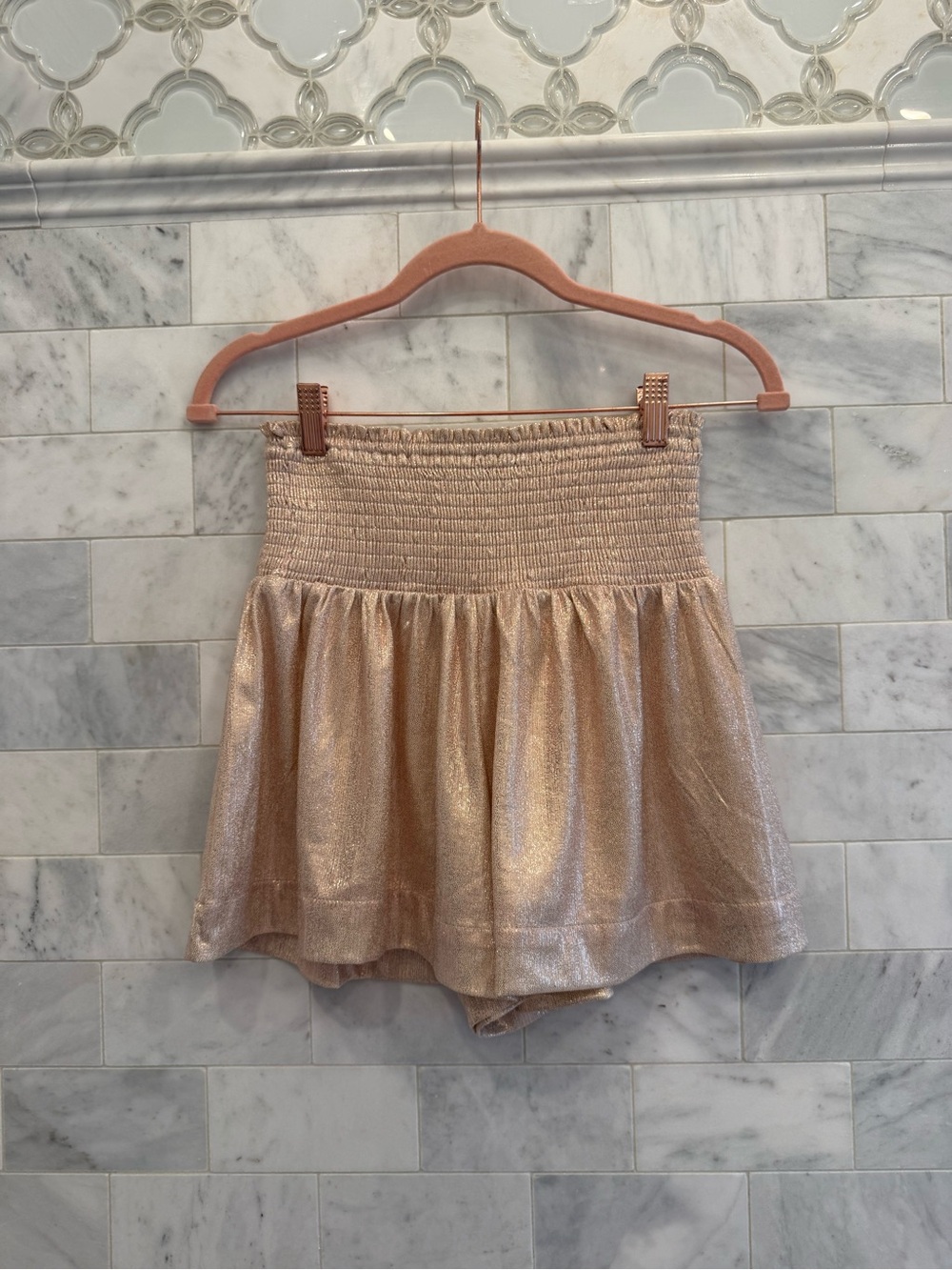 Gold glitter swing shorts (TCEC)
